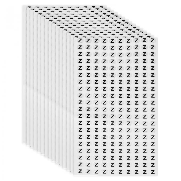 PATIKIL アルファベットステッカー 15枚 13 mm 小文字 Z 粘着式文字ラベル 丸型紙文字サイン スクラ ップブッキング整理 DIYプロジェクト用 ...