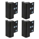 ホームセキュリティドアロック ドア補強ロック 7.6 cmストップ付き 800ポンド抵抗 フロントドアキックインセキュリティプロテクター 内開きドアラッチ用 ブ...