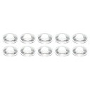 PATIKIL 直径14 mm 高さ4 mm 平凸レンズ 10個 アクリル LED光学凸コンデンサレンズ LED 懐中電灯 自転車ヘッドランプ用 透明