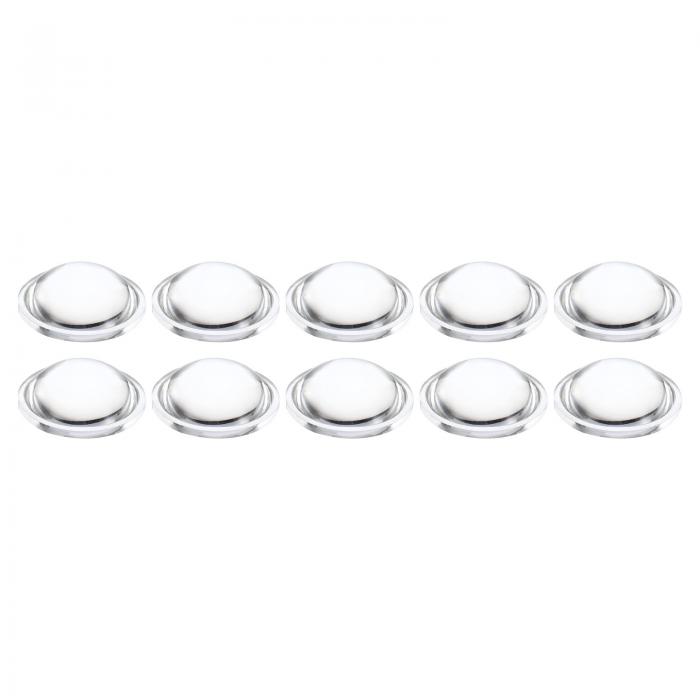 PATIKIL 直径23 mm 高さ8 mm 平凸レンズ 10個 アクリル LED光学凸コンデンサレンズ LED 懐中電灯 自転..