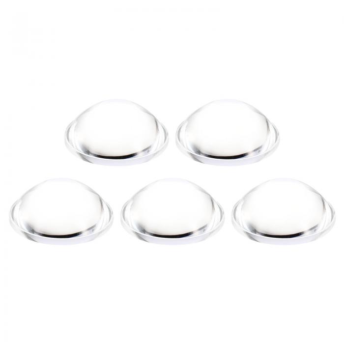 PATIKIL 直径34 mm 高さ13.5 mm 平凸レンズ 5個 アクリル LED光学凸コンデンサレンズ LED 懐中電灯 自..