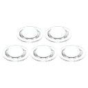 PATIKIL 直径38 mm 高さ11 mm 平凸レンズ 5個 アクリル LED光学凸コンデンサレンズ LED 懐中電灯 自転車ヘッドランプ用 透明