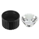 PATIKIL 20 mm LEDレンズ 5度 プラスチックホルダー付き 8セット アクリル 光学レンズ 1W 3WハイパワーLEDライト用 ホワイト 透明