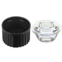 PATIKIL 20 mm LEDレンズ 120度 プラスチックホルダー付き 20セット アクリル 光学レンズ 1W 3WハイパワーLEDライト用 ブラック 透...