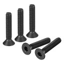 キャップボルト キャップスクリュー フラットヘッドソケットキャップねじ 黒酸化物 10.9グレード炭素鋼 #5-40x5/8