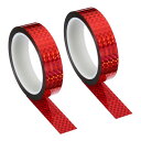 PATIKIL マスキングテープ 反射クラフトラップ クラフトテープ 25mm x 50m 2ロール ホログラフィック 反射 自己粘着 DIY用 包装装飾用 レ...
