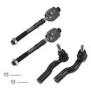 X AUTOHAUX フォードに対応フュージョン リンカーンに対応MKZ用のフロントインナーアウタータイロッドエンドキット サスペンションステアリングタイロッドエンド