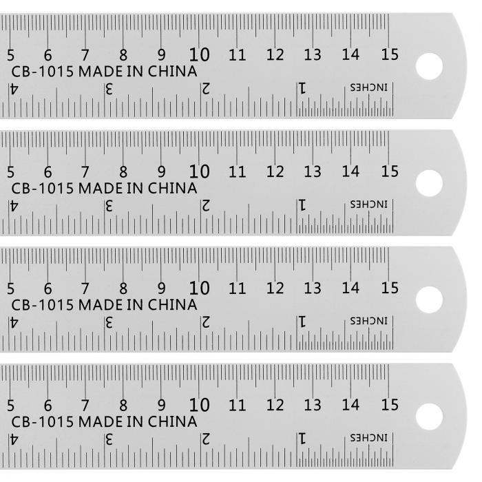 スチールルーラー　15cmメートル法