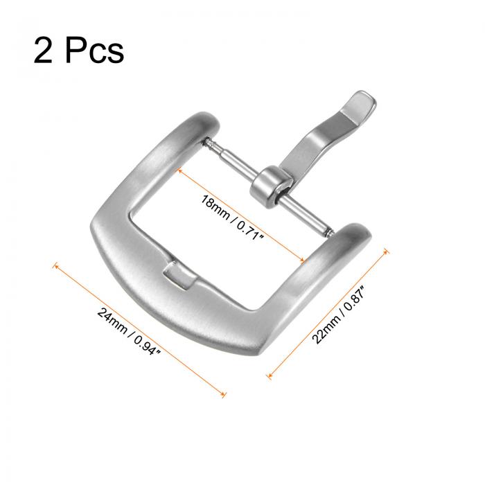 ウォッチ ブラッシュド SUS201 アークサイドタイプバックル ステンレス鋼 時計バンド用 18mm
