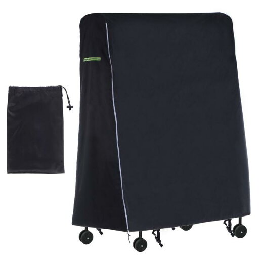 PATIKIL 折りたたみ卓球台カバー 65" x 28" x 73" テーブルテニスカバー 420Dオックスフォード防水折りたたみ式テーブルカバー 収納袋&ジッパー付き 屋内外用 黒 PATIKIL 折りたたみ卓球台カバー 65" x 28" x 73" テーブルテニスカバー 420Dオックスフォード防水折りたたみ式テーブルカバー 収納袋&ジッパー付き 屋内外用 黒