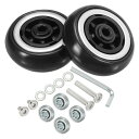 PATIKIL 交換用荷物スーツケースホイール修理キット 51 mm x 18 mm 耐摩耗性とミュート 360回転キャスターホイール