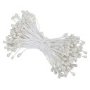PATIKIL 3 mm 双頭花おしべ 150個 造花 おしべ めしべ クッションパール フローラルおしべ IY クリスマスカード 結婚式の装飾用 ホワイト