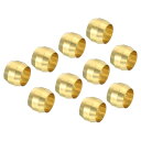 PATIKIL 6.5 mmチューブ外径 真鍮圧縮スリーブフェルール 40個 真鍮フェルール継手 6.5 mm 真鍮圧縮継手詰め合わせキット