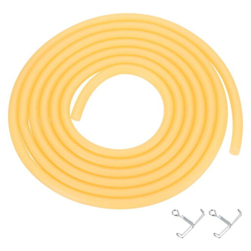 PATIKIL 10 ft 天然ラテックスゴムチューブ 1/4"(6mm) 内径 x 3/8"(10mm) 外径 スリング ショット用ラバーチューブホースクランプ付き エクササイズ 伸ばし 実験室 家庭用ホースチューブ PATIKIL 10 ft 天然ラテックスゴムチューブ 1/4"(6mm) 内径 x 3/8"(10mm) 外径 スリング ショット用ラバーチューブホースクランプ付き エクササイズ 伸ばし 実験室 家庭用ホースチューブ