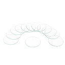 12個の時計用水晶ガラスレンズ 37mmフラットラウンドメガネ時計フェイス水晶レンズ交換部品 時計修理用 クリア