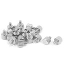 親指ネジ プレーンフィニッシュ フラットヘッド ステンレス M4 x 6mm 20個入り