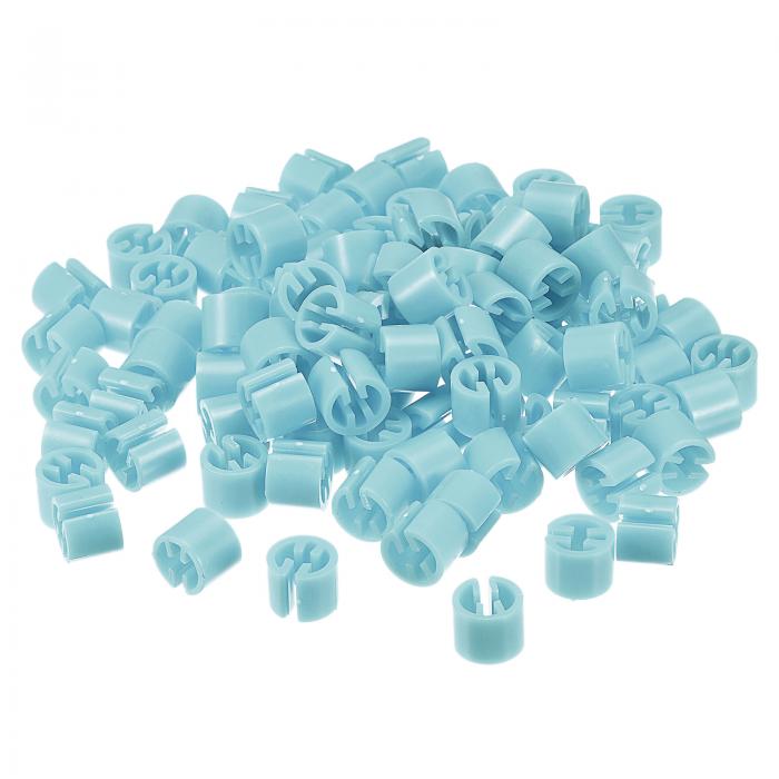 洋服ハンガーマーカー 空白タグ 衣服の色分け用 適合3.5mmロッド ライトブルー 150個