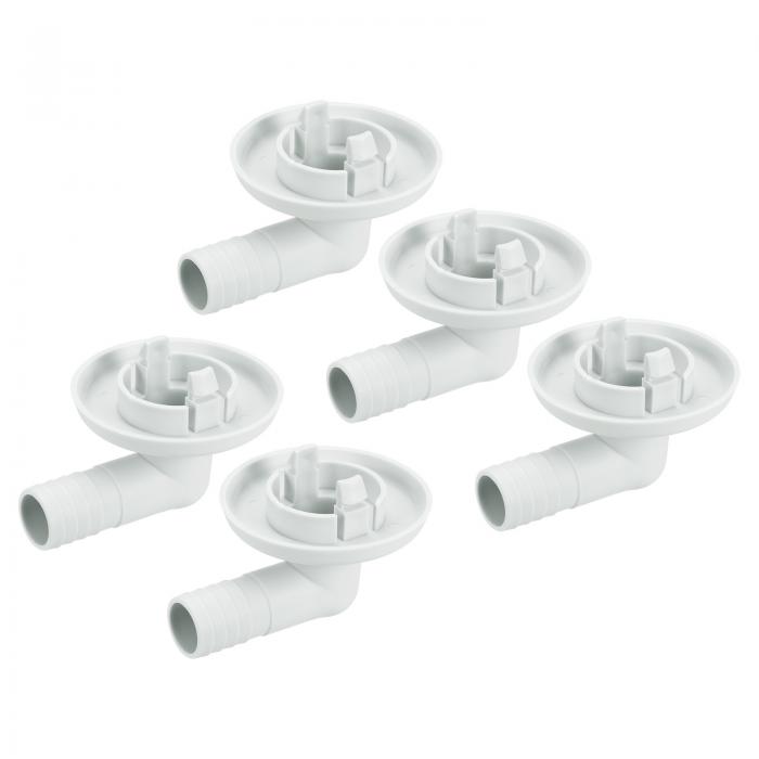 エアコン排水ホースコネクタ ミニ分割ウィンドウAC用 部品 付属品 23 mm 30mmチューブエルボ継手交換 ベージュ 5個