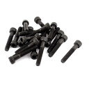 六角穴付ボルト 六角ソケットキャップネジ 六角小ネジ M6x35mm ブラック 六角ヘッド マシンボルト 20個入り(4)