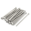 六角穴付ボルト ステンレス全ネジ ヘッド キャップネジ M5x100mm 304 ステンレス鋼素材 20枚入り(4)