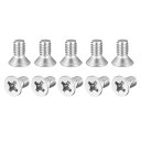 フラットヘッド機械ねじ プラス 304ステンレス鋼 ボルト 1/4-20x12.7 mm 75個
