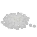 穴 丸型 プラスチック ブランキング・エンド スクリュー キャップ カバー インサート ホワイト 10mm 直径 100個入り