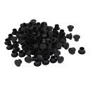 穴 ブラック プラスチック プッシュ イン 家具 スクリュー キャップ カバー 100個入り 8mm 直径