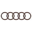 フッ素ゴム製Oリング 22?mm外径?17?mm内径 2.5?mm幅?FKMシールガスケットブラウン?5個