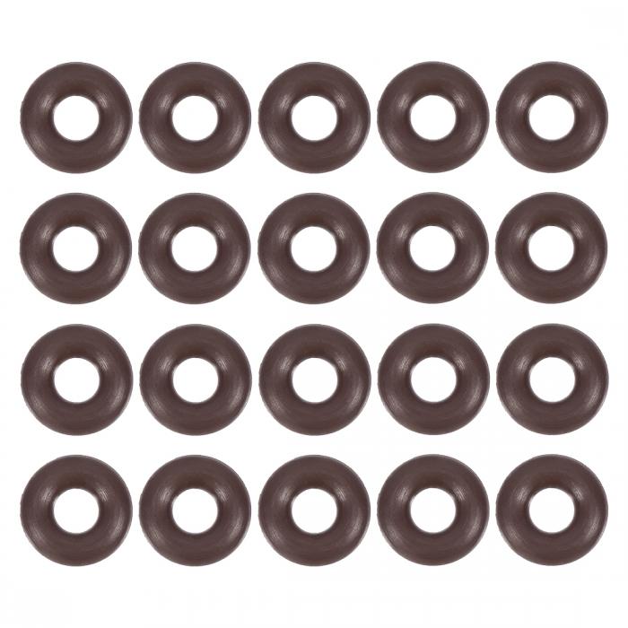メトリックFKM Oリング フッ素ゴム製Oリング シールガスケット 8mm OD 3.2mm ID 2.4mm幅 ブラウン 20個入り