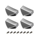 ジッパーテールクリップ 亜鉛合金 ジッパーバックルテールストッパー エンドチップ 革縫製DIYアクセサリー用 19 mm ブラック 4個