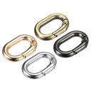 バネOリングバックルクリップ トリガーバネクリップ フック 財布ハンドバッグ キーチェン DIYアクセサリー 4カラー 長さ21mm 6個入