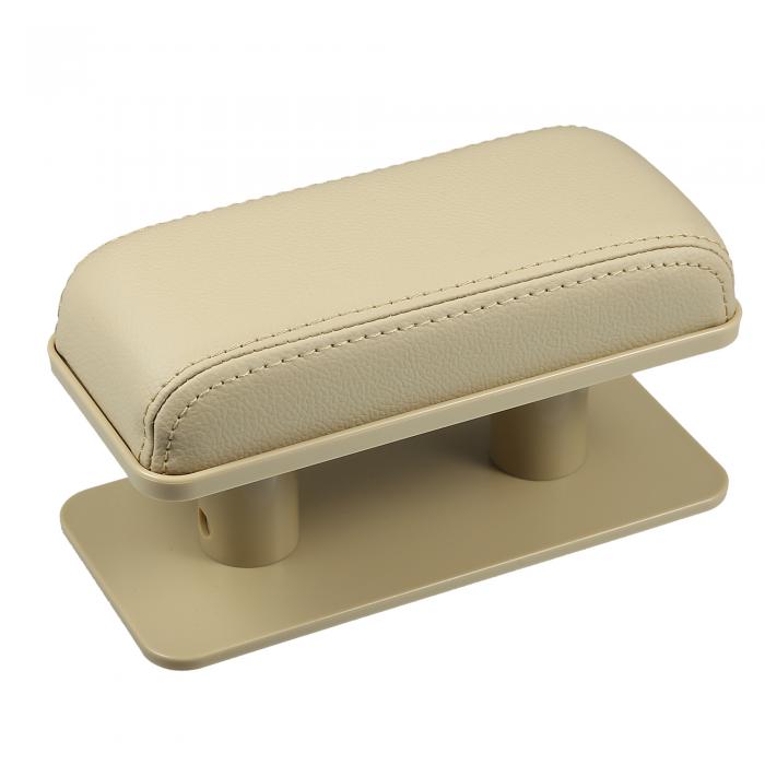 ユニバーサル車のアームレスト 調整可能な高さ 左肘サポートパッド 抗倦怠感 車用ドアアームレストレストパッド ベージュ(2)