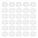 30個入り 35mm/1.4in 円形ソフィットベント 白色プラスチック製ソフィットベントカバー 浴室 家庭 オフィ ス キッチン キャビネット ワードローブに適用(3)