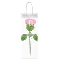 PATIKIL 人工バラ 花 バレンタインデー 母 日 誕生日 記念日 贈り物 ピンク色 サイズ:40cm x 5cm