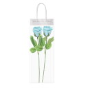 PATIKIL 人工バラ 花 贈り物 バレンタインデー 母 日 誕生日 記念日 ライトブルー 40cm x 5cm