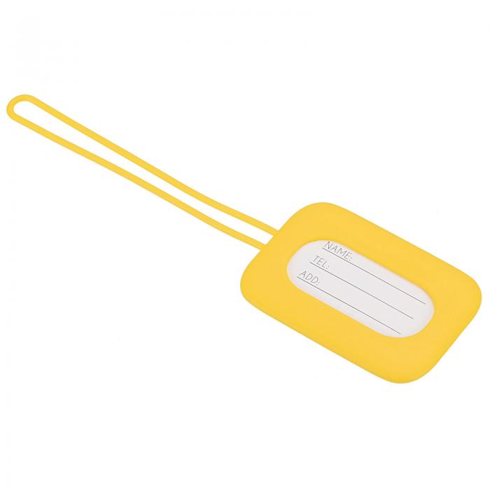 PATIKIL 荷物タグ シリコーン 識別カードホルダーラベル ブライトトラベル バッグタグ 手荷物スーツケ..