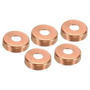 PATIKIL 16 mm銅製エンドキャップ 6.35 mm穴付き 5個 パイプ継手 スウェットプラグ接続 水道管配管 HVAC 冷凍システム用
