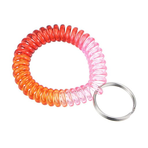 キーホルダー プラスチック 手首コイル キーホルダー リストバンド 伸縮性のあるキーホルダーストラップ マルチカラー 2個 キーホルダー プラスチック 手首コイル キーホルダー リストバンド 伸縮性のあるキーホルダーストラップ マルチカラー 2個