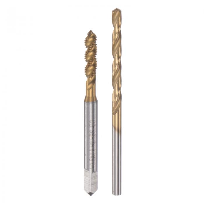 タップとビットセット M3.5 x 0.6 ねじ切り機 スパ イラルフルート ねじ切りタップ 2.9 mm ツイストド..