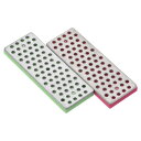 PATIKIL 70mmの細かい/超細かいスキー・スノーボード用ダイヤモンド砥石 2個セットのスキーエッジシャープナーダイヤモンドエッジファイル フクシャ/緑