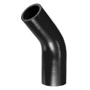 X AUTOHAUX シリコンホース シリコンパイプ ラジエーターホース 1個 内径38-45mm 長さ90mm エルボ45度 黒色 自動車 建設機械 工業用 ...