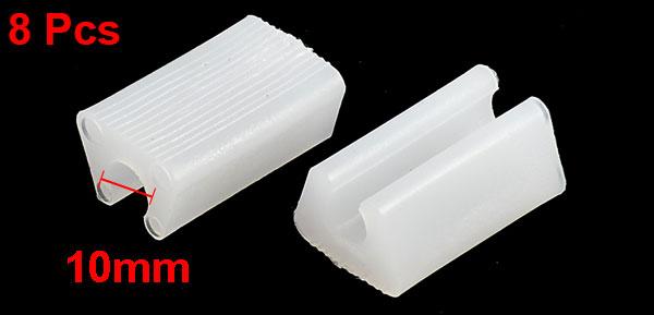 椅子足チューブキャップカバー プロテクター プラスチック フロア 滑走 ホワイト 1...