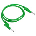 PATIKIL 4 mmバナナプラグ-バナナプラグテストリード 4 mm OD 1000V/20A 13AWG 銅 柔軟 積み重ね可能 ケーブルラインワイヤー マルチメーター 電気テストジャンパー用 1 M 緑(4)