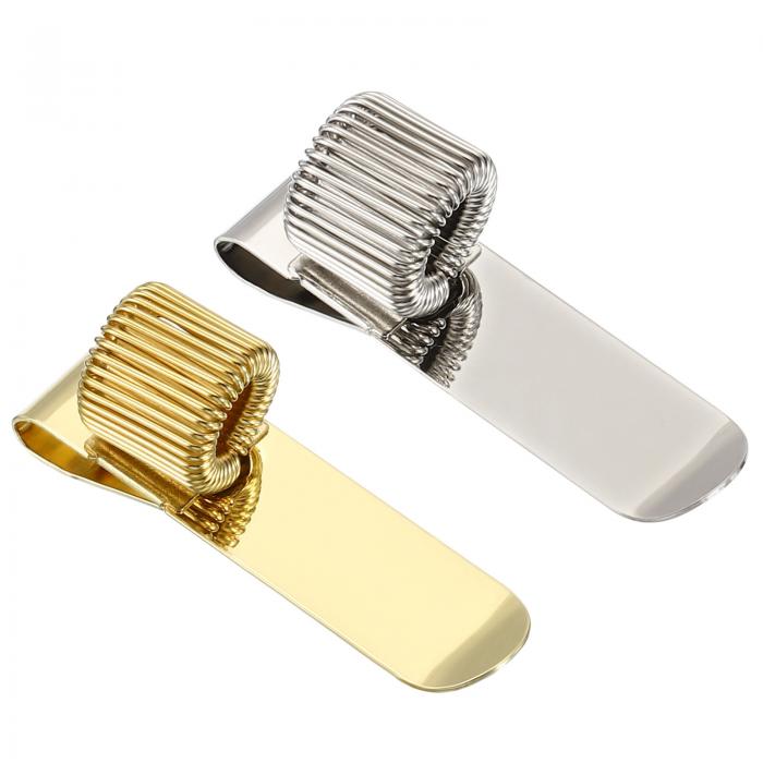 PATIKIL ペンホルダークリップ 2個 金属 垂直 携帯用 単一バネルーぷ 鉛筆オーガナイザー オフィスビジネス ポケットノート クリップボード用 マルチカラー