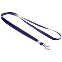 PATIKIL 43 cmネックストラップ 20個 1 cm幅 フラットストラップランヤード 回転フッククリップ付き 名札バッジホルダーIDカードキー用 ネイビーブルー(3)