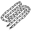 フィクスチャチェーン ペンダントライト用 シャンデリアハンギングリンク チェーンコネクタフックループ付き 厚さ4 mm 長さ1.83 M ブラック 1セット