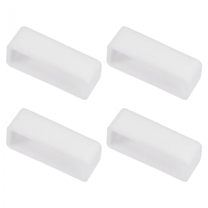 時計バンドストラップループ ゴム 交換用ファスナーリング シリコーン時計ホルダーキーパー 22mm幅時計..