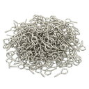 PATIKIL ねじ穴ピン ネジアイピン 300個入り 4mm ID x 15mm L ミニアイフック DIY 工芸品 シャンデリア ダークシルバー