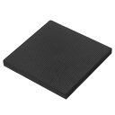 PATIKIL ベンチブロック 100x100x10 mm ゴム 正方形 スタンピング ノンスリップベース 宝石商 金属の金槌加工 成形 追跡 平坦化用 ブラック