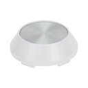 VekAuto 1 Pc ホイールセンターキャップ ハブキャップ リムセンターキャップ OD: 65mm/2.56" ユニバーサル プラスチック ホワイト Toyotaに対応カローラ Hondaに対応フィット シルバートーンステッカー